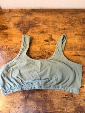 Arq Wide Strap Bralette in Celadon
